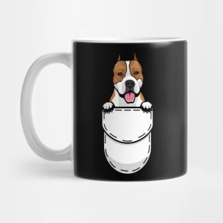 Funny American Staffordshire Terrier Pocket Dog Mug